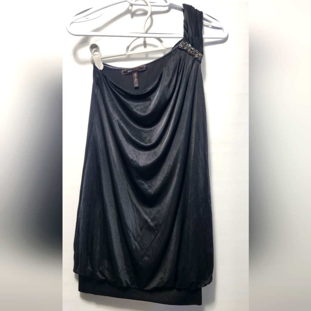 BCBG Maxazria one shoulder dress